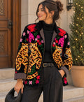 Black Velvet Tiger Embroidered Jacket