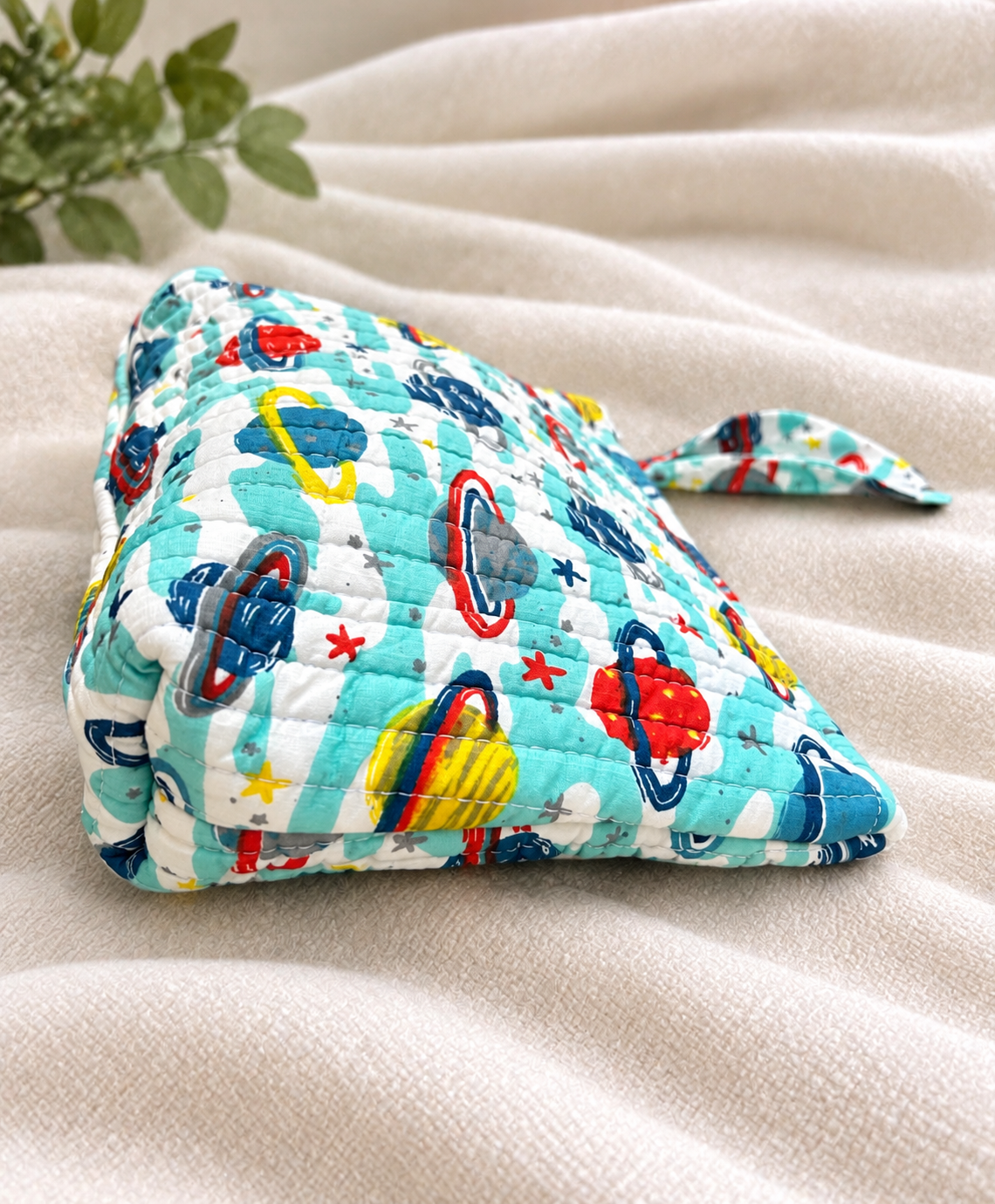 Kids Quilted Wash Bag- Space
