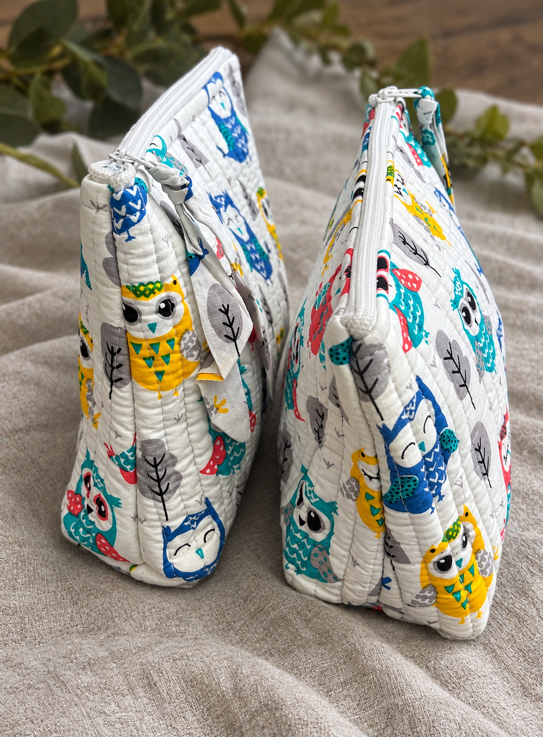 Freyloom Kids Quilted Wash Bag - Childrens Handmade Travel Toiletry Pouch